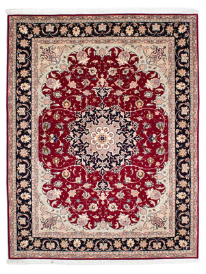 Alfombra Persa - Tabriz - Real - 240 x 172 cm - rojo oscuro