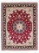 Alfombra Persa - Tabriz - Real - 240 x 172 cm - rojo oscuro