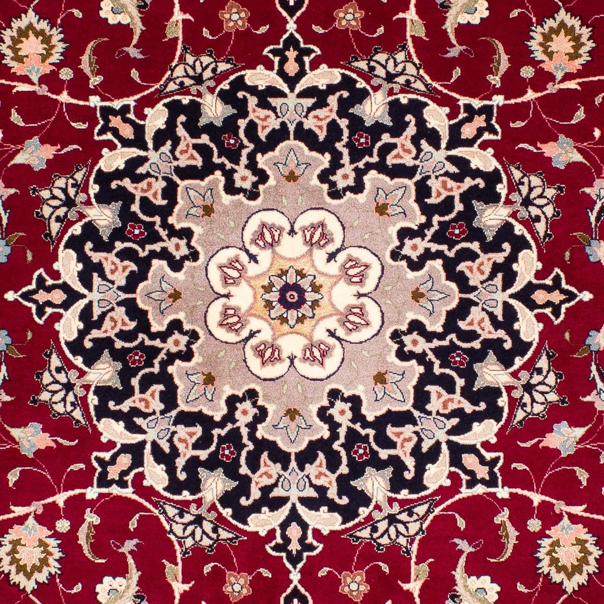Alfombra Persa - Tabriz - Real - 240 x 172 cm - rojo oscuro