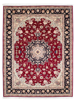 Alfombra Persa - Tabriz - Real - 236 x 178 cm - rojo oscuro