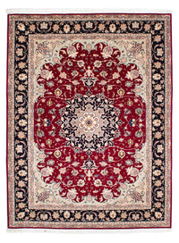 Alfombra Persa - Tabriz - Real - 236 x 178 cm - rojo oscuro