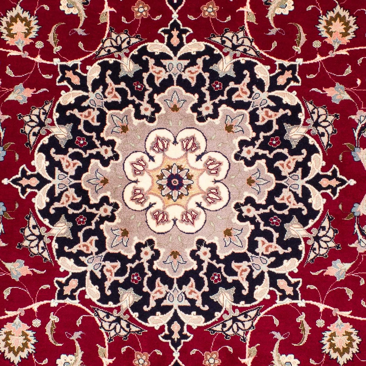 Alfombra Persa - Tabriz - Real - 236 x 178 cm - rojo oscuro