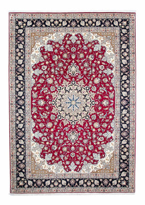 Alfombra Persa - Tabriz - Real - 303 x 202 cm - rojo oscuro