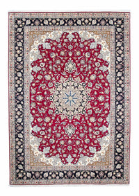 Alfombra Persa - Tabriz - Real - 303 x 202 cm - rojo oscuro