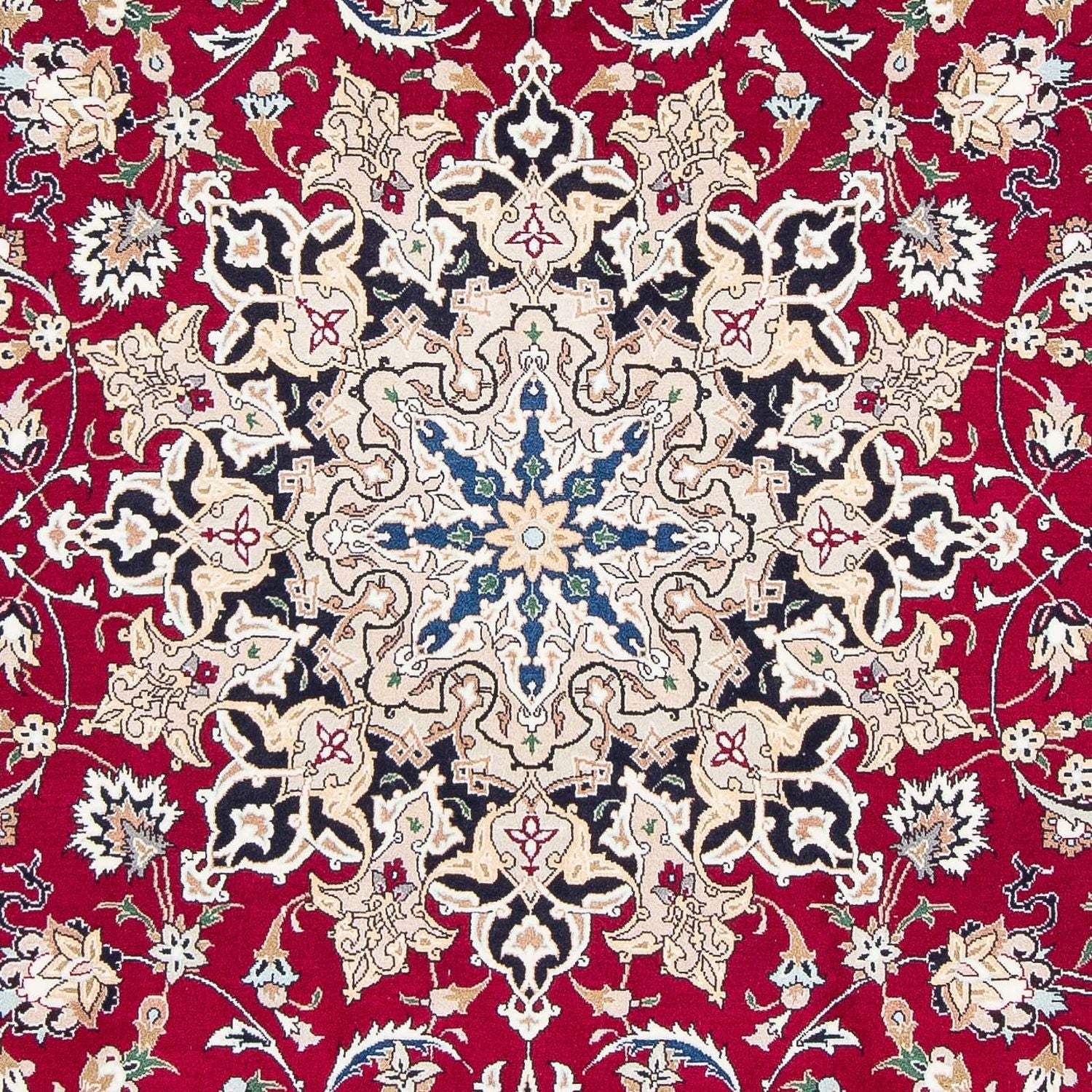 Alfombra Persa - Tabriz - Real - 303 x 202 cm - rojo oscuro