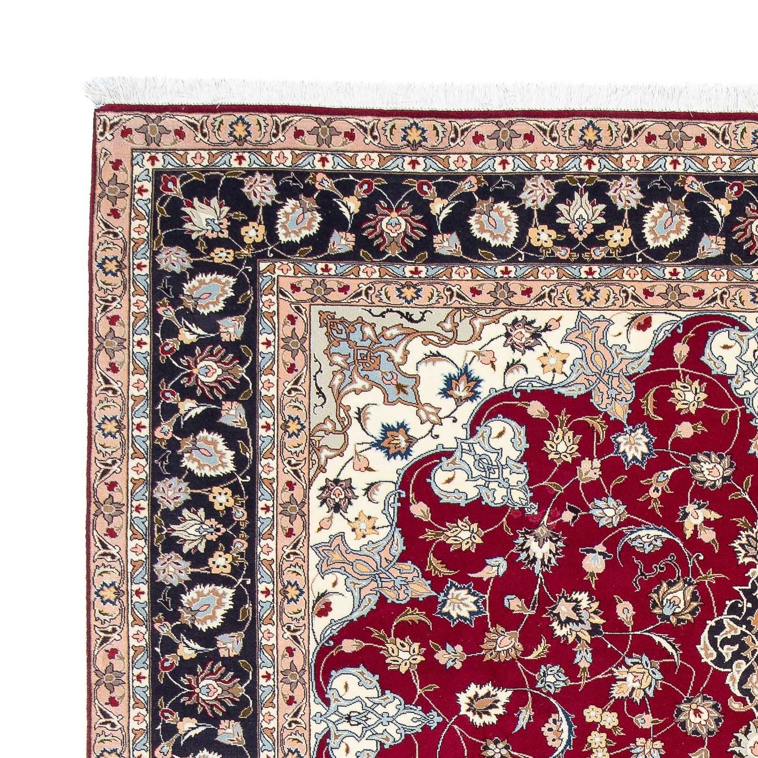 Alfombra Persa - Tabriz - Real - 305 x 204 cm - rojo oscuro
