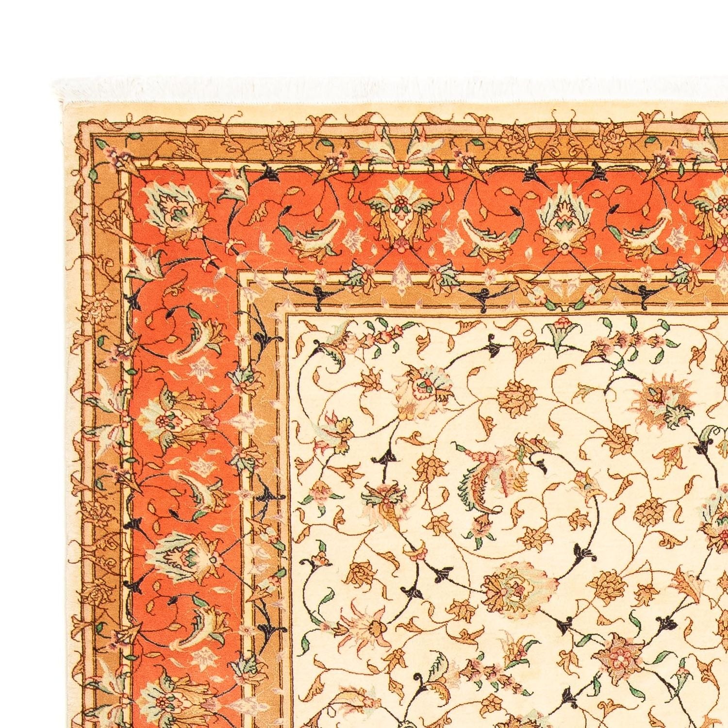 Alfombra Persa - Tabriz - Real - 281 x 201 cm - beige