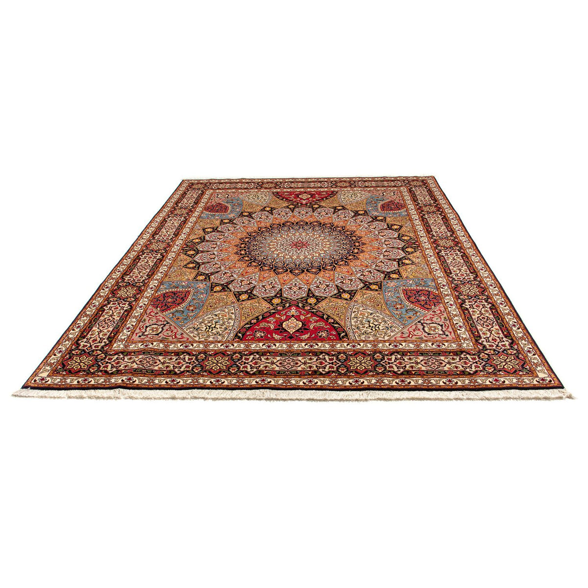 Alfombra Persa - Tabriz - Real - 257 x 201 cm - multicolor