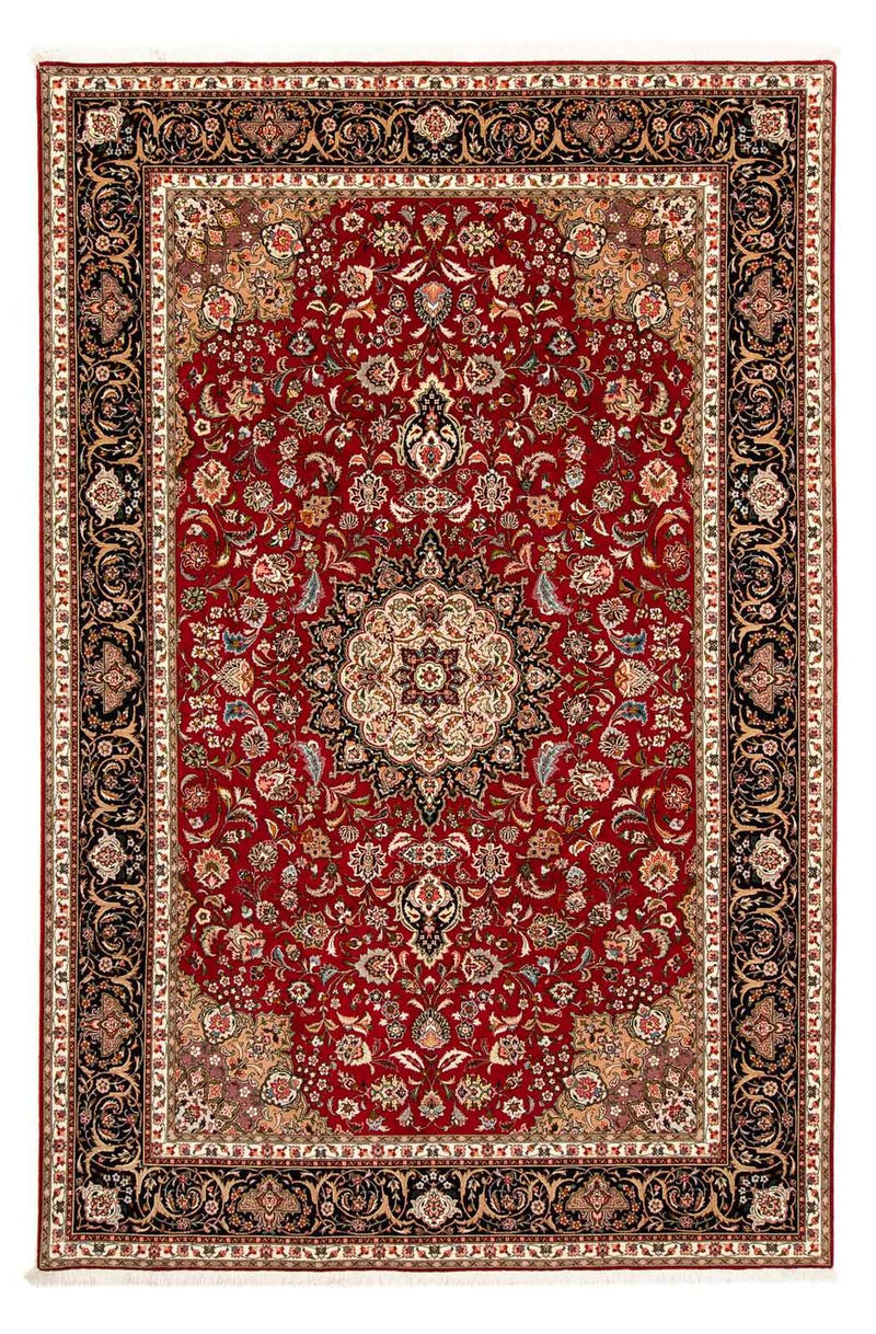 Alfombra Persa - Tabriz - Real - 316 x 206 cm - rojo oscuro