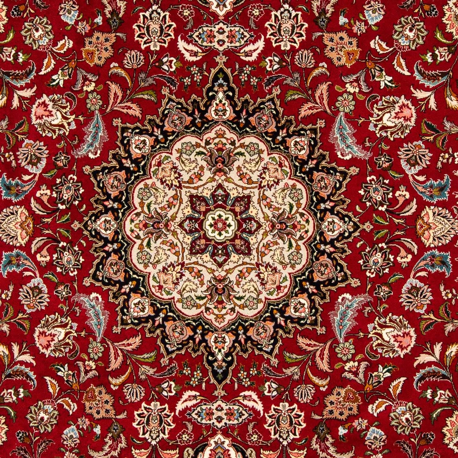Alfombra Persa - Tabriz - Real - 316 x 206 cm - rojo oscuro