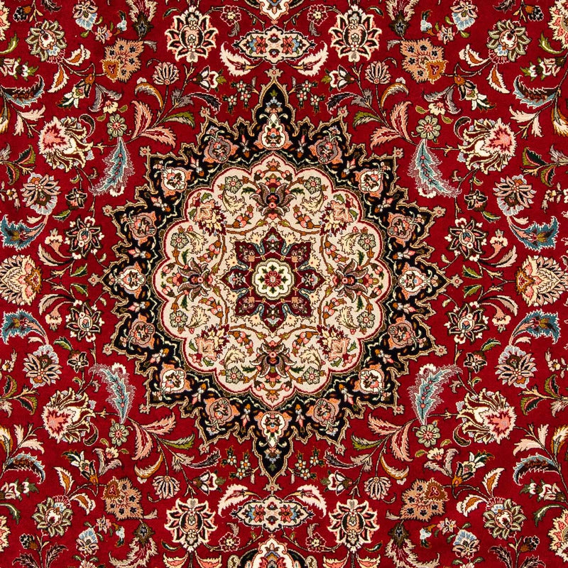 Alfombra Persa - Tabriz - Real - 316 x 206 cm - rojo oscuro