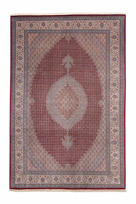 Alfombra persa - Tabriz - 300 x 198 cm - rojo oscuro