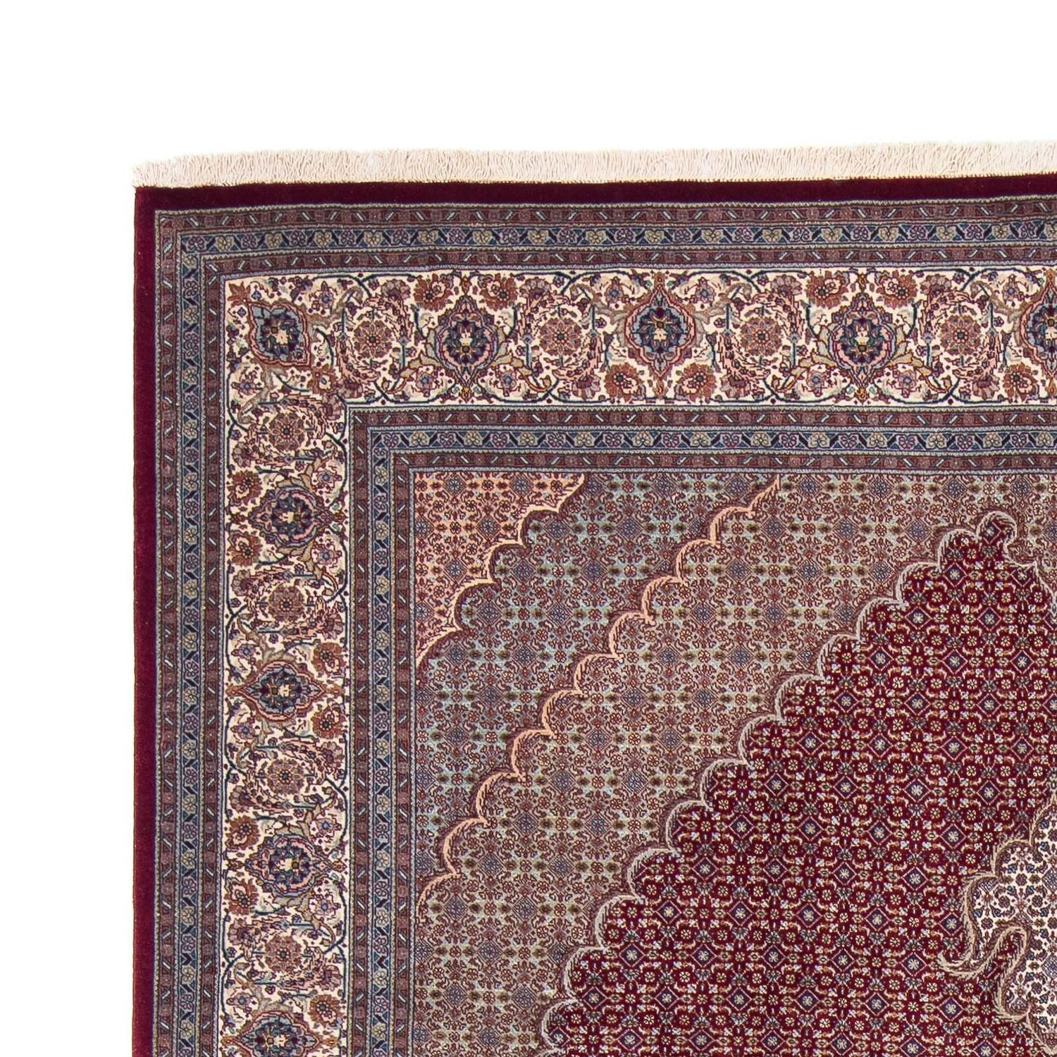 Alfombra persa - Tabriz - 300 x 198 cm - rojo oscuro