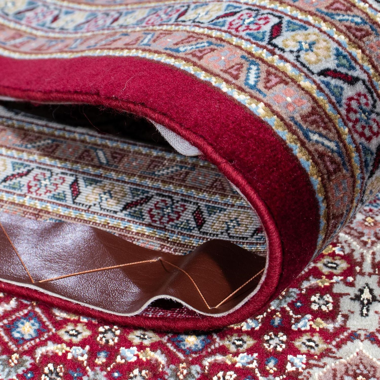 Alfombra persa - Tabriz - 300 x 198 cm - rojo oscuro