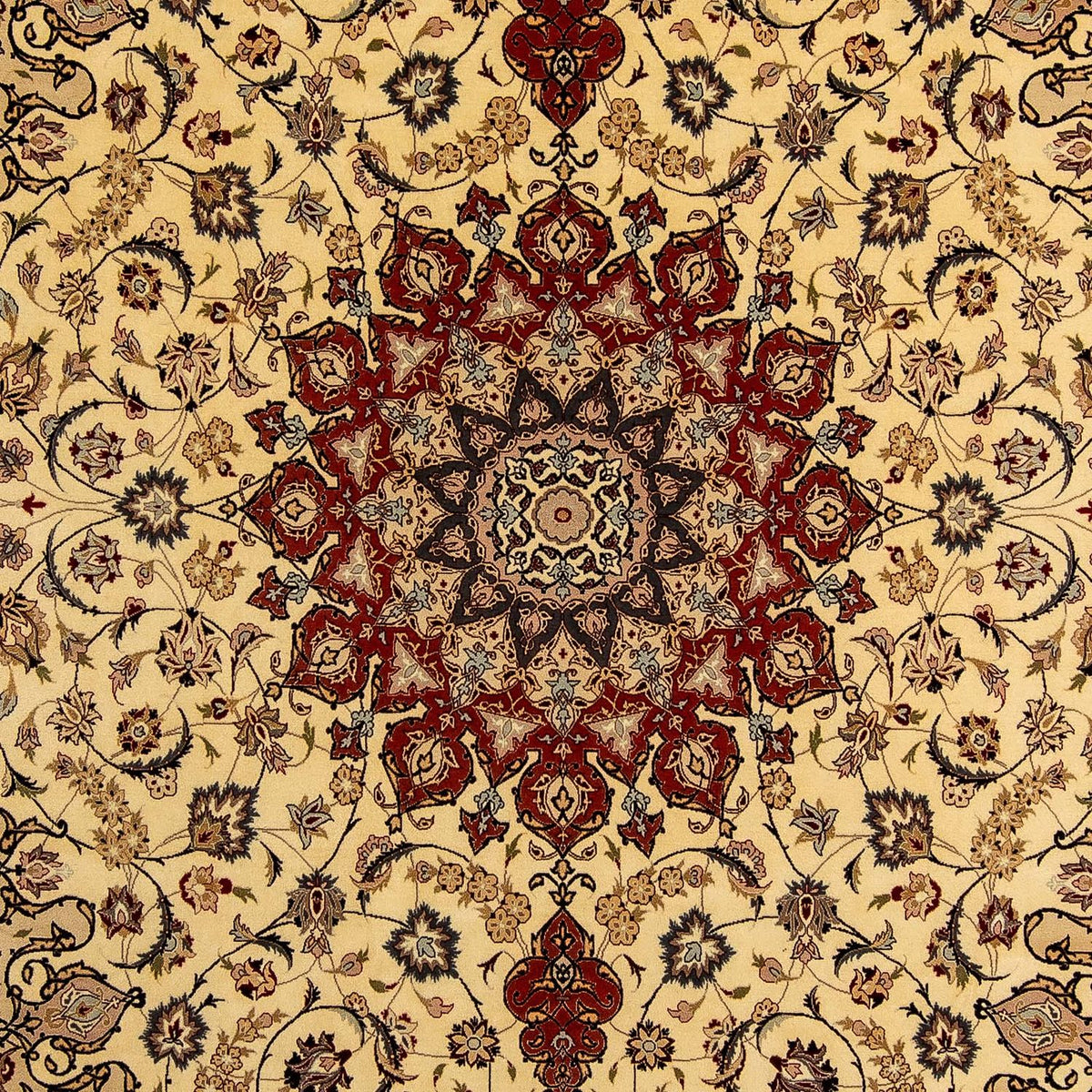 Alfombra Persa - Tabriz - Real - 355 x 253 cm - beige