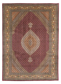Alfombra persa - Tabriz - 346 x 253 cm - rojo oscuro