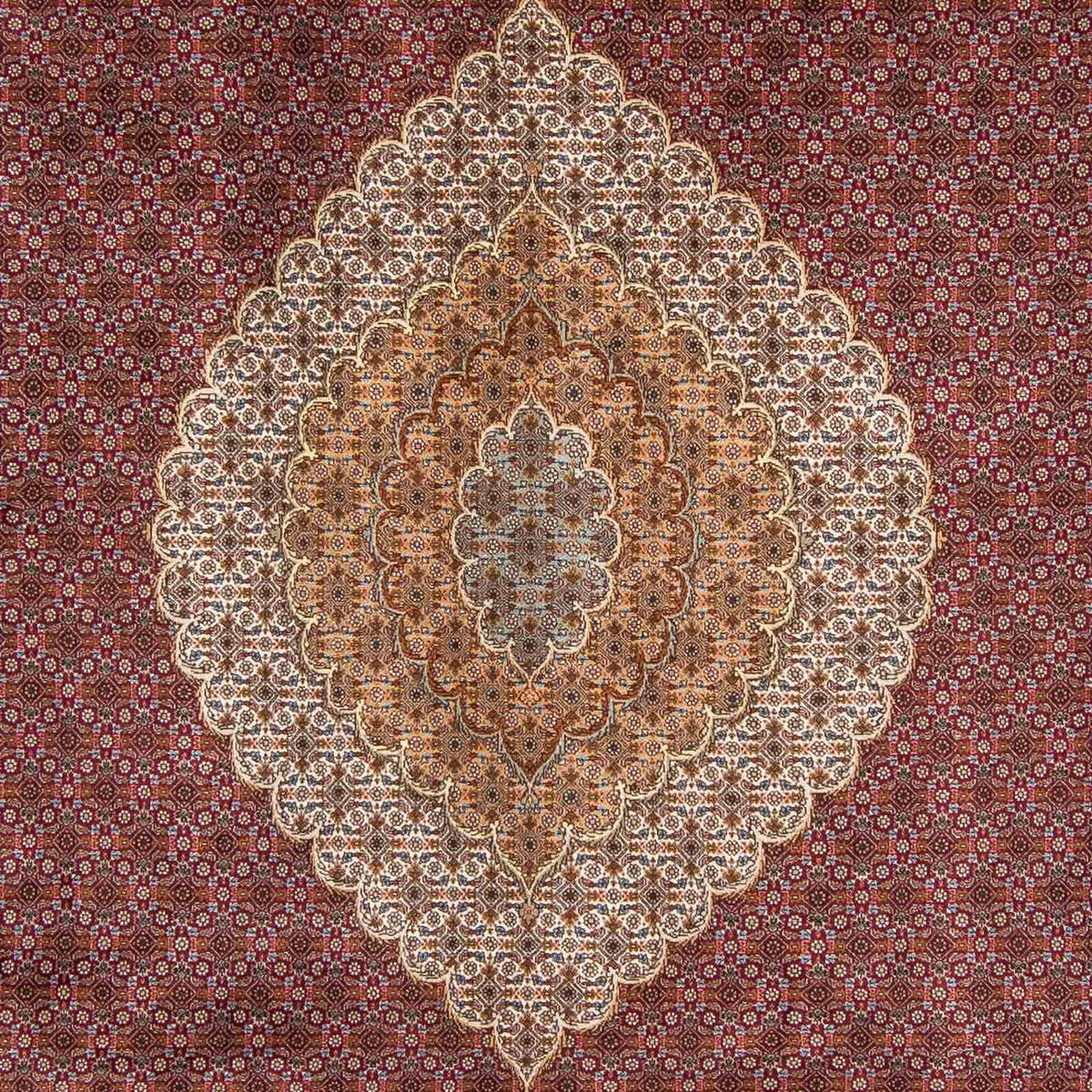 Alfombra persa - Tabriz - 346 x 253 cm - rojo oscuro