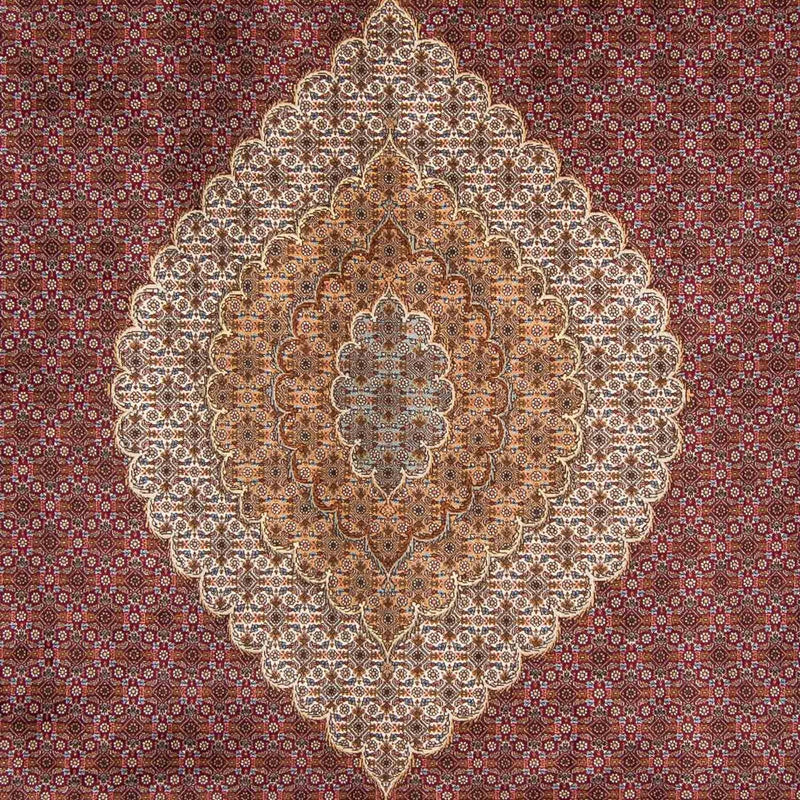 Alfombra persa - Tabriz - 346 x 253 cm - rojo oscuro