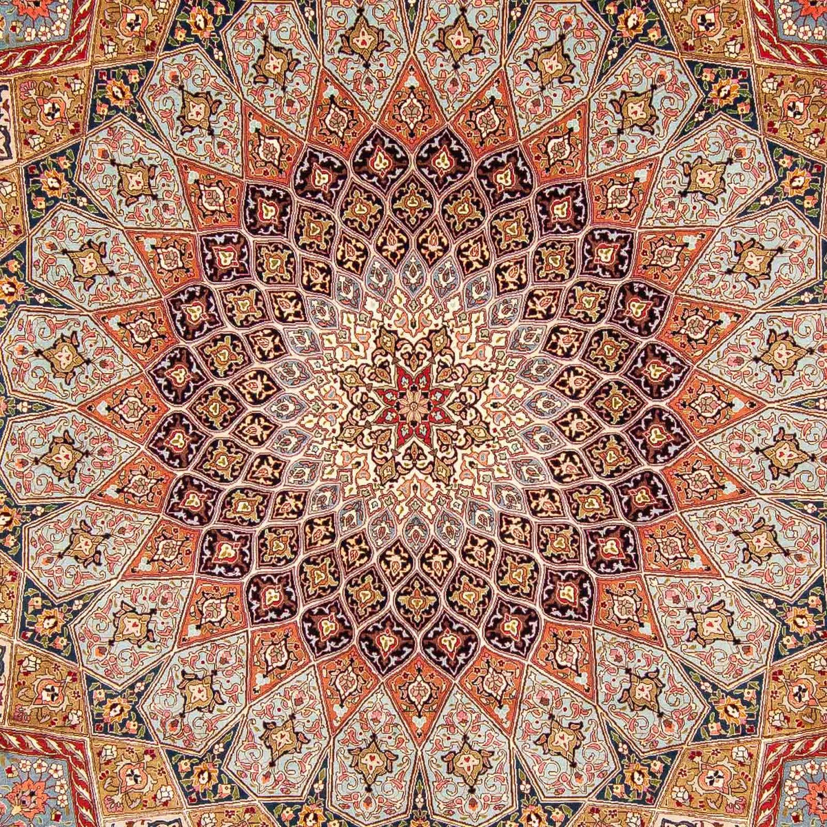 Alfombra Persa - Tabriz - Real - 402 x 300 cm - multicolor