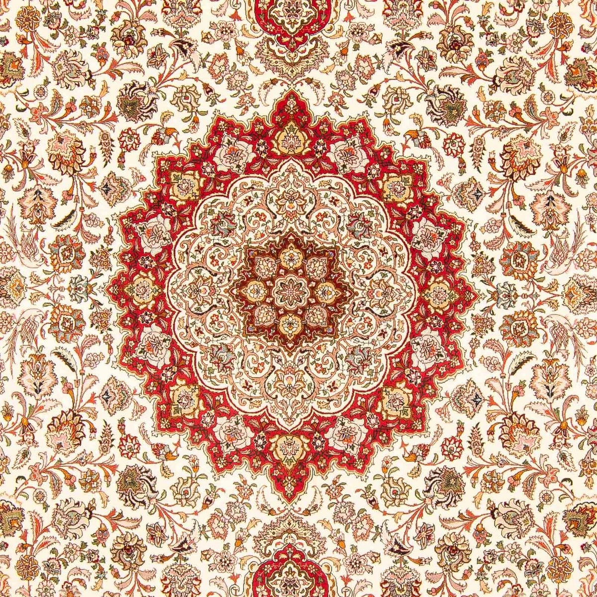 Alfombra Persa - Tabriz - Real - 411 x 303 cm - rojo