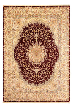 Alfombra Persa - Tabriz - Real - 405 x 301 cm - rojo oscuro
