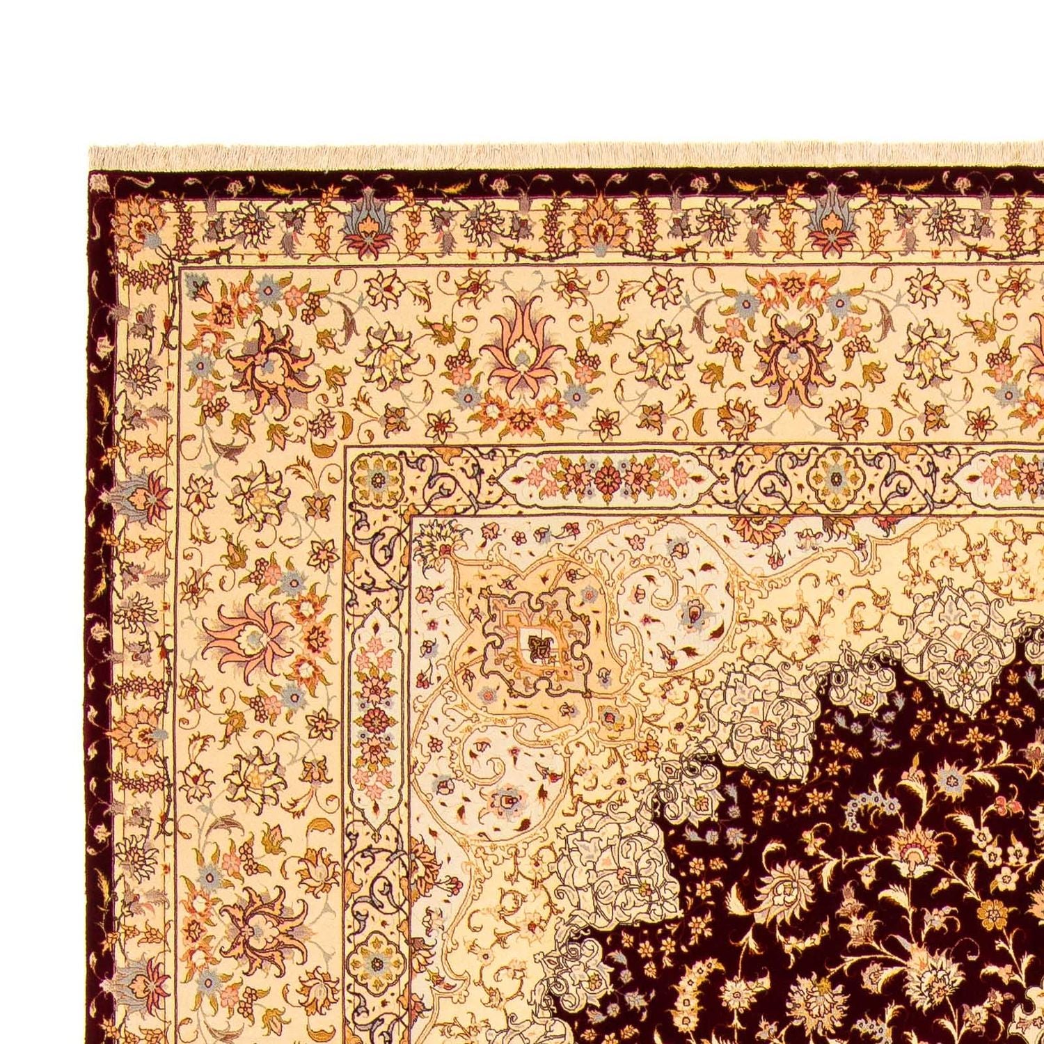 Alfombra Persa - Tabriz - Real - 405 x 301 cm - rojo oscuro