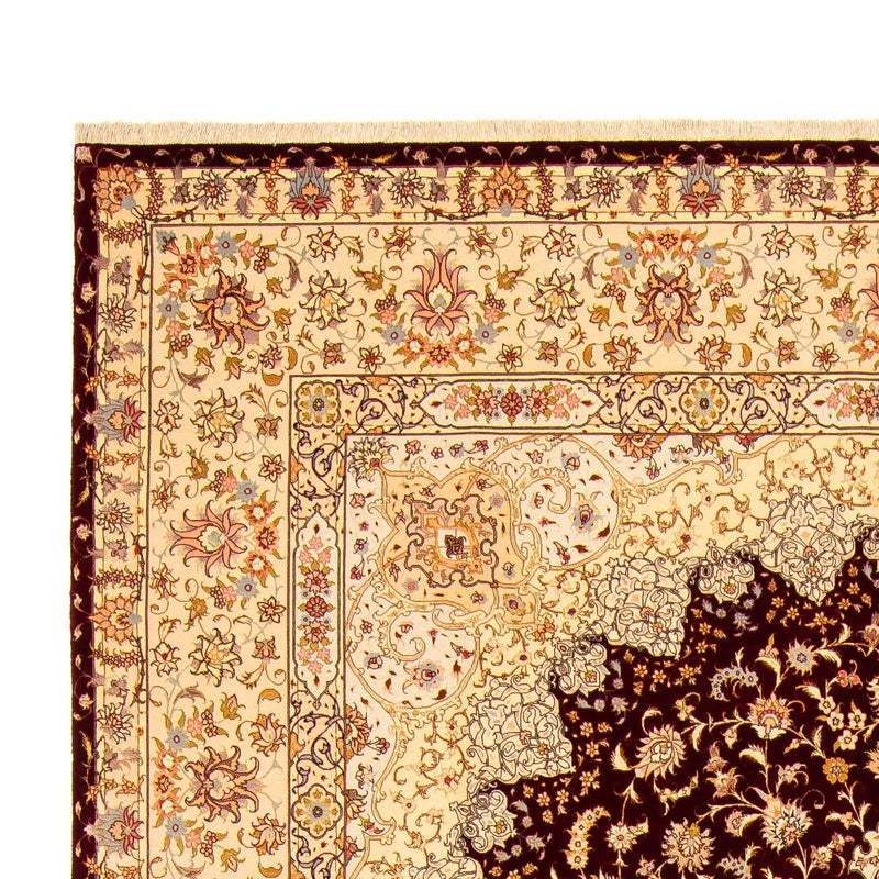 Alfombra Persa - Tabriz - Real - 405 x 301 cm - rojo oscuro
