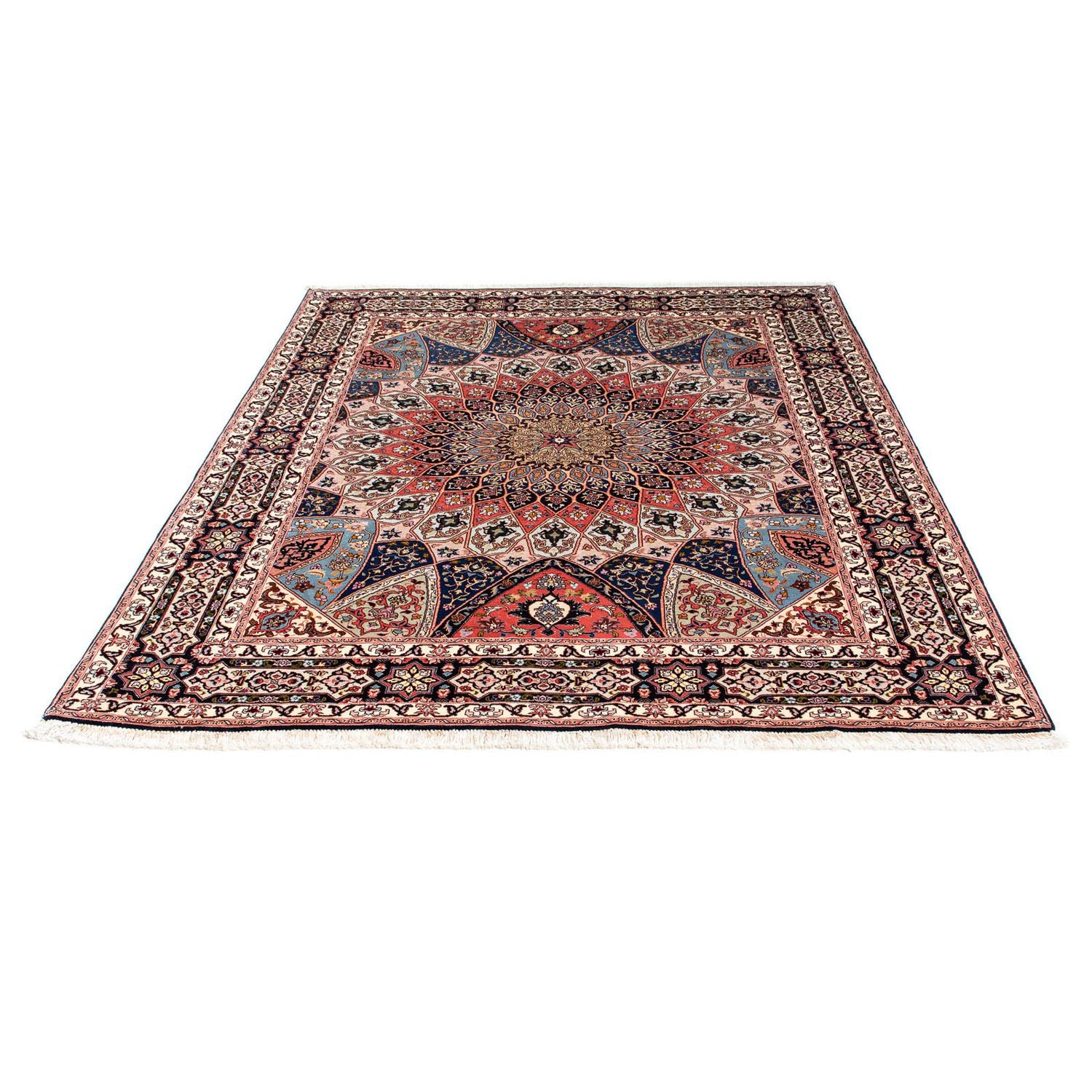 Alfombra Persa - Tabriz - Real - 190 x 156 cm - marrón claro