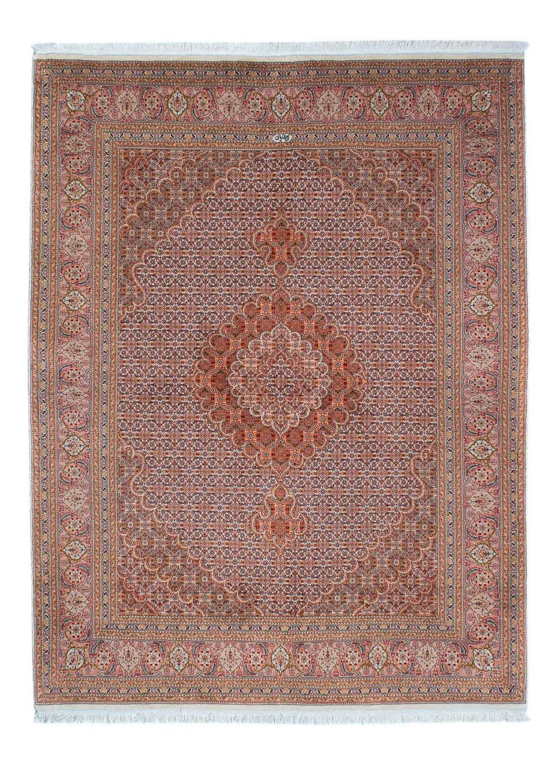 Alfombra persa - Tabriz - 202 x 150 cm - rojo claro