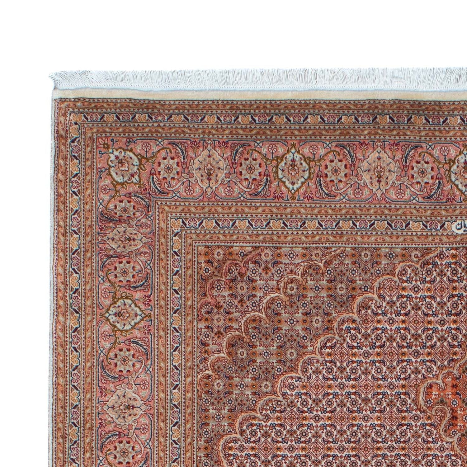 Alfombra persa - Tabriz - 202 x 150 cm - rojo claro
