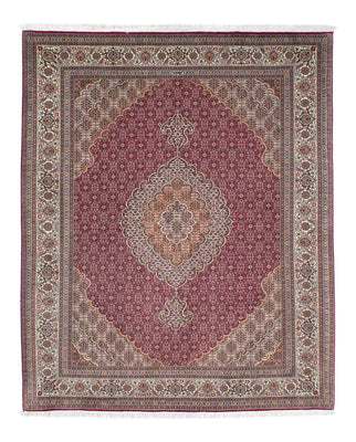 Alfombra persa - Tabriz - 192 x 155 cm - rojo claro