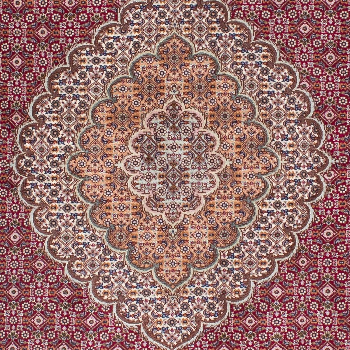 Alfombra persa - Tabriz - 192 x 155 cm - rojo claro