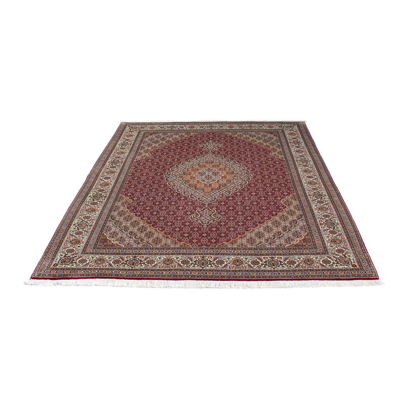 Alfombra persa - Tabriz - 192 x 155 cm - rojo claro