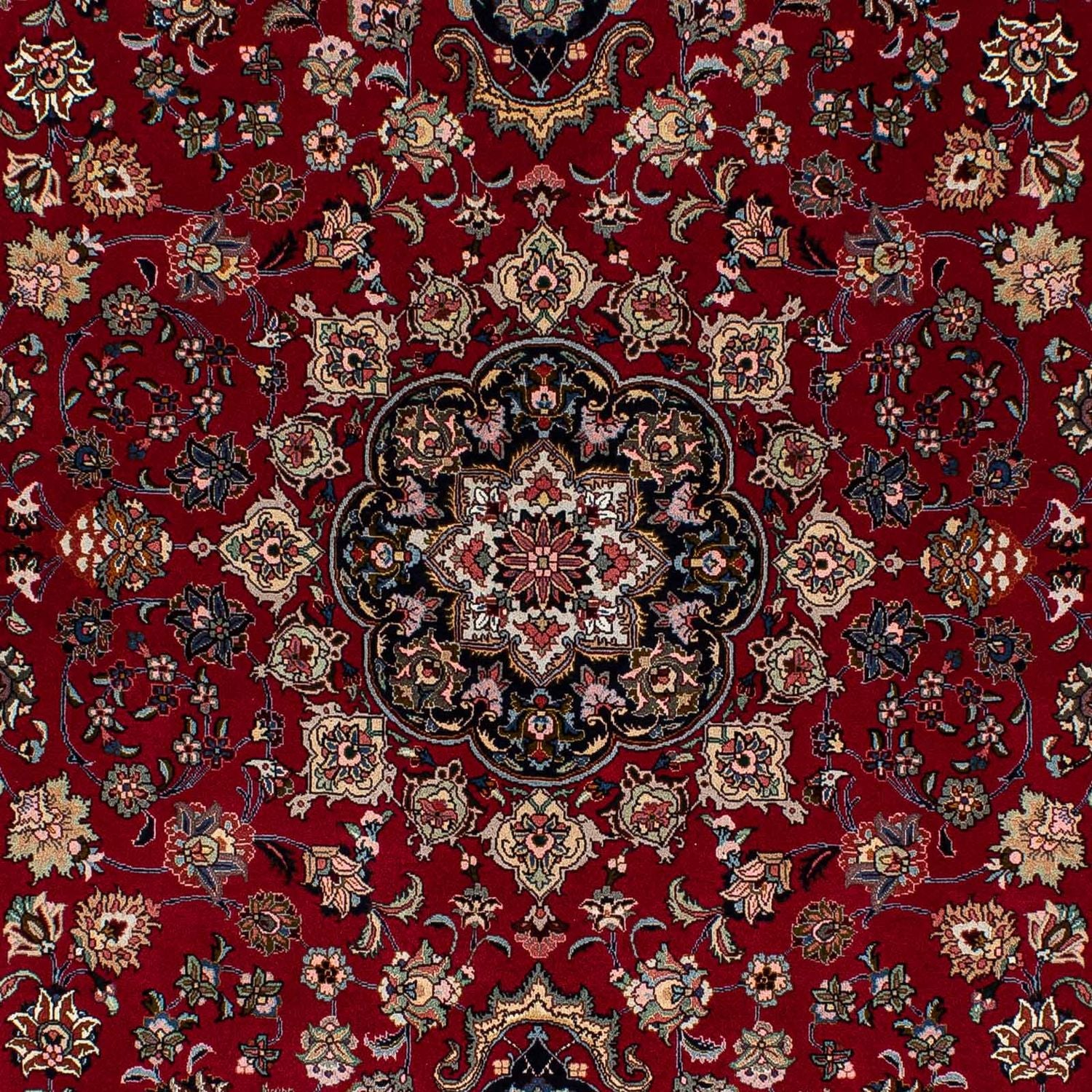 Alfombra Persa - Tabriz - Real - 212 x 149 cm - rojo oscuro