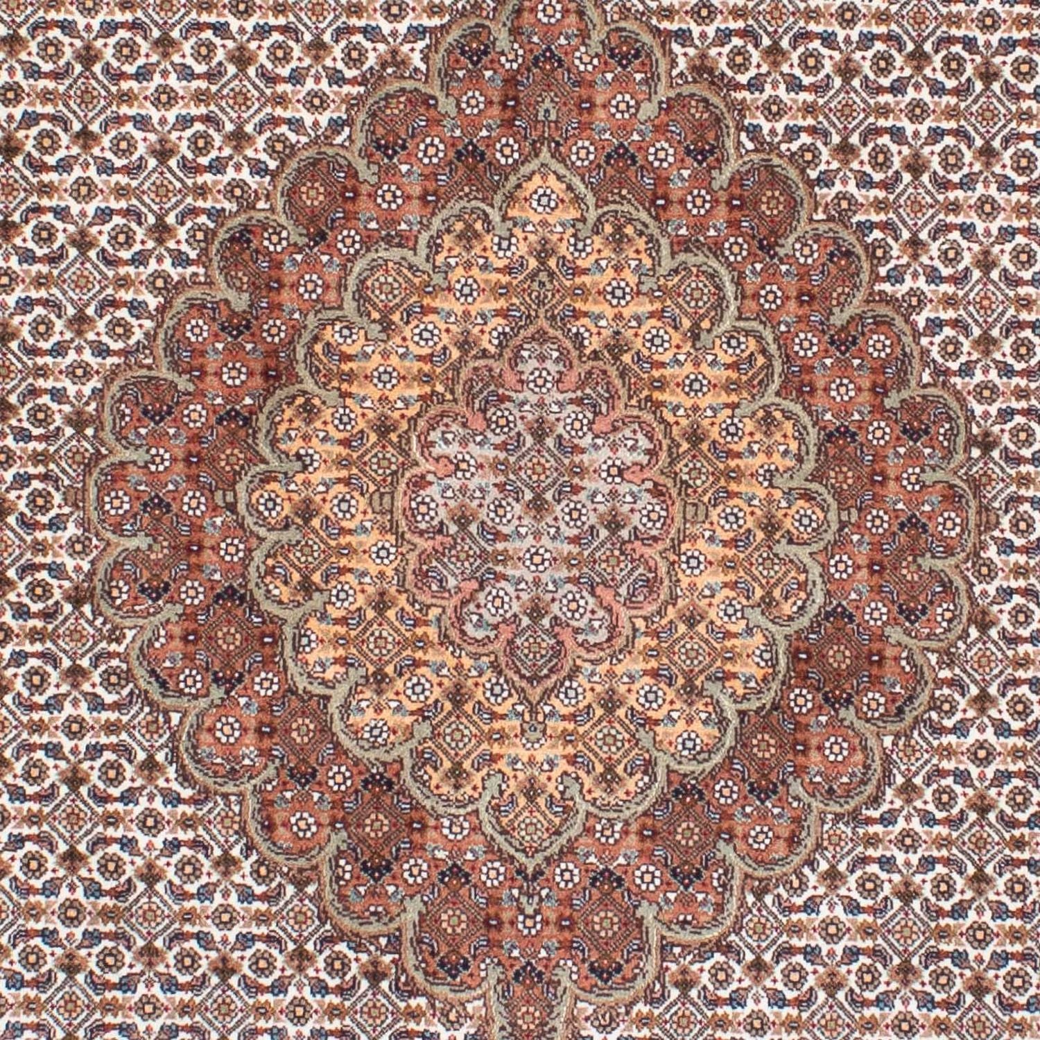 Alfombra persa - Tabriz - 198 x 152 cm - marrón claro