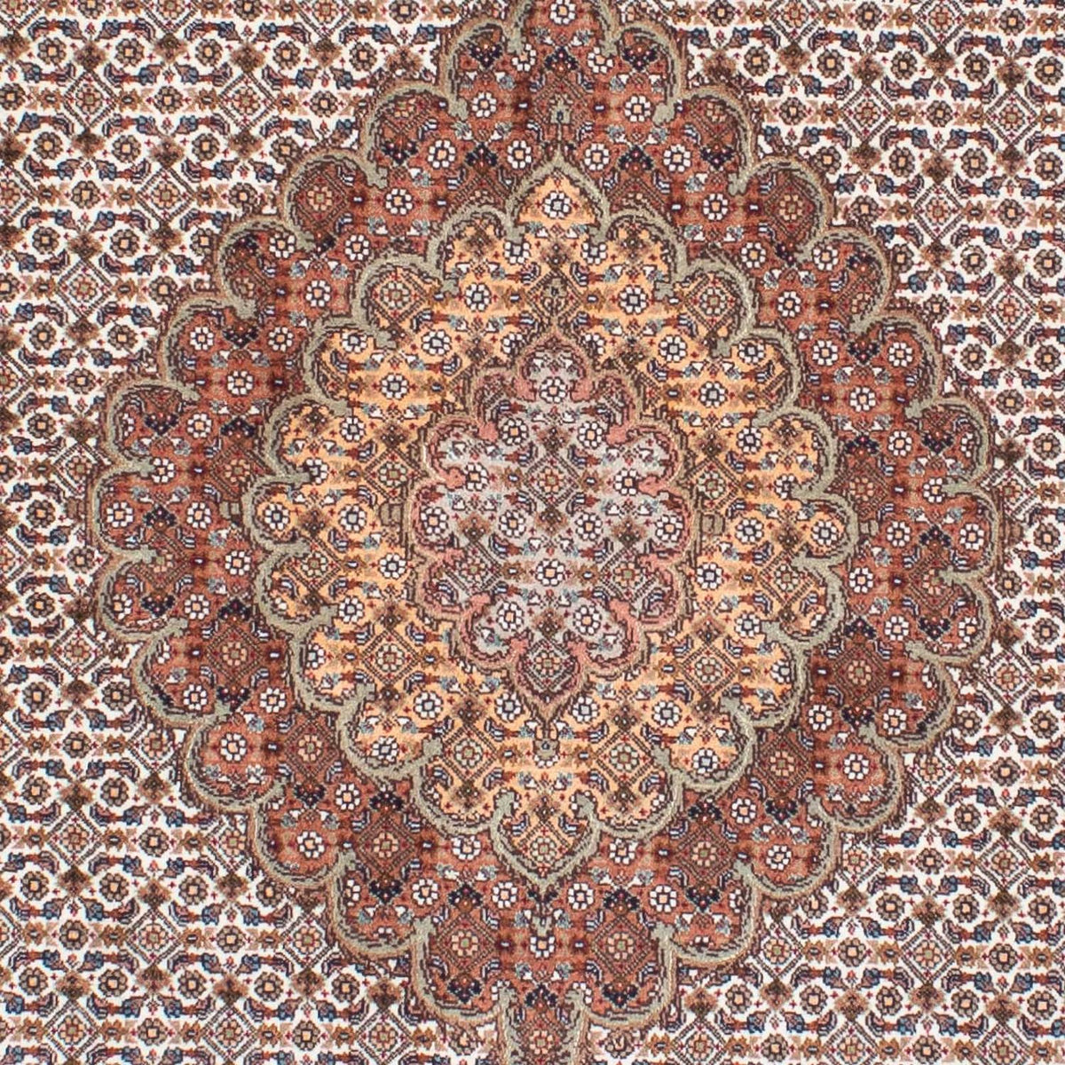 Alfombra persa - Tabriz - 198 x 152 cm - marrón claro