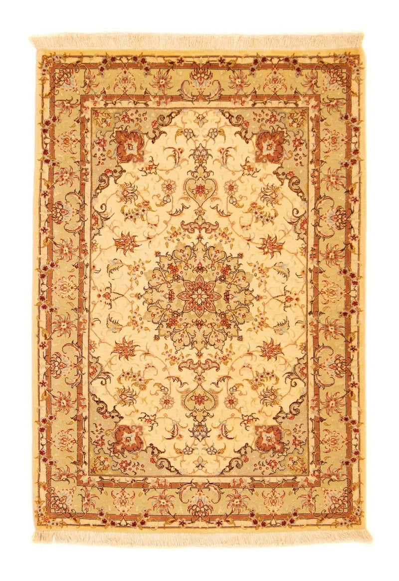Alfombra Persa - Tabriz - Real - 147 x 104 cm - beige