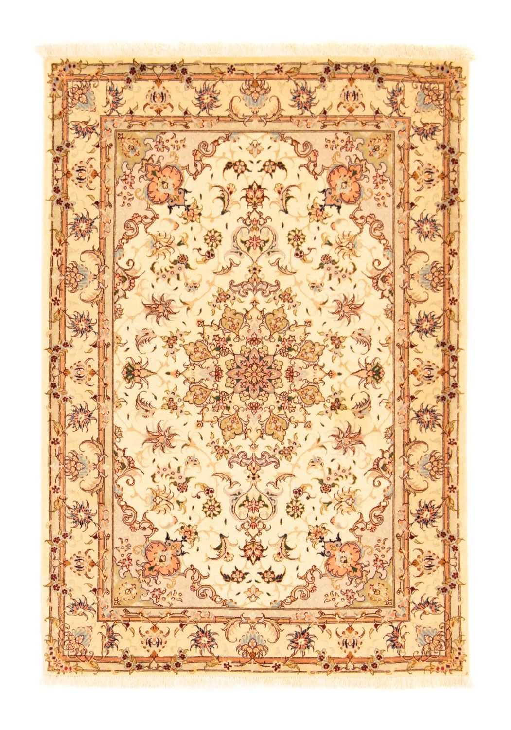 Alfombra Persa - Tabriz - Real - 150 x 102 cm - beige