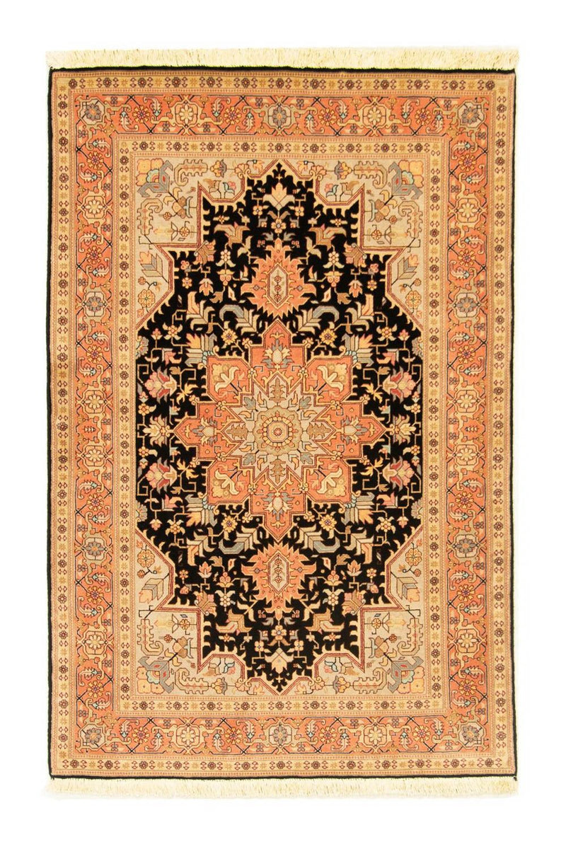 Alfombra Persa - Tabriz - Real - 153 x 100 cm - azul oscuro