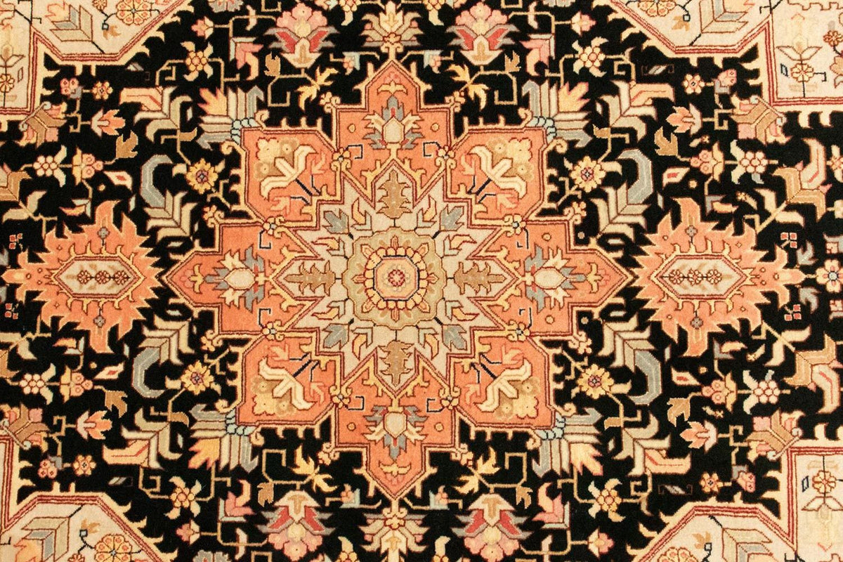Alfombra Persa - Tabriz - Real - 153 x 100 cm - azul oscuro