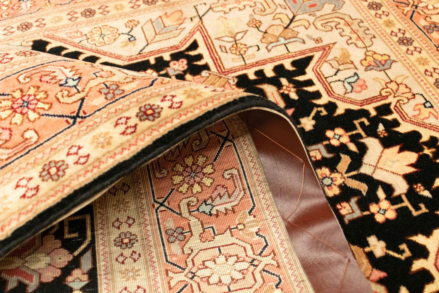 Alfombra Persa - Tabriz - Real - 153 x 100 cm - azul oscuro