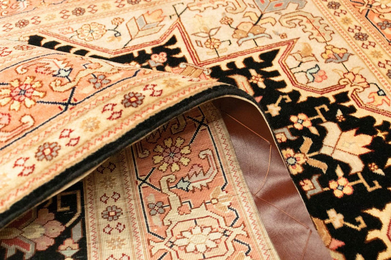 Alfombra Persa - Tabriz - Real - 153 x 100 cm - azul oscuro