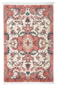 Alfombra Persa - Tabriz - Real - 90 x 60 cm - beige