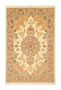 Alfombra Persa - Tabriz - Real - 154 x 100 cm - beige