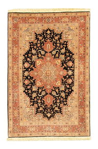 Alfombra Persa - Tabriz - Real - 152 x 101 cm - negro