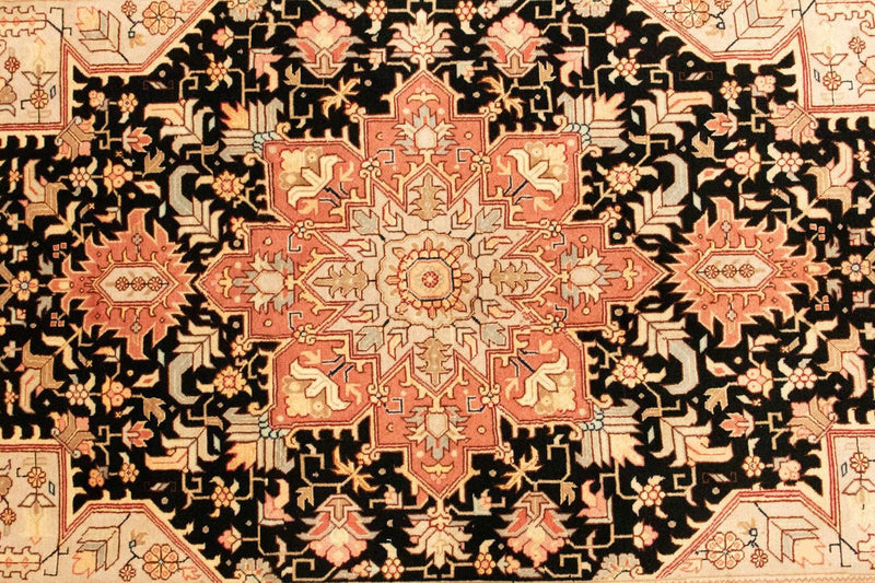 Alfombra Persa - Tabriz - Real - 152 x 101 cm - negro