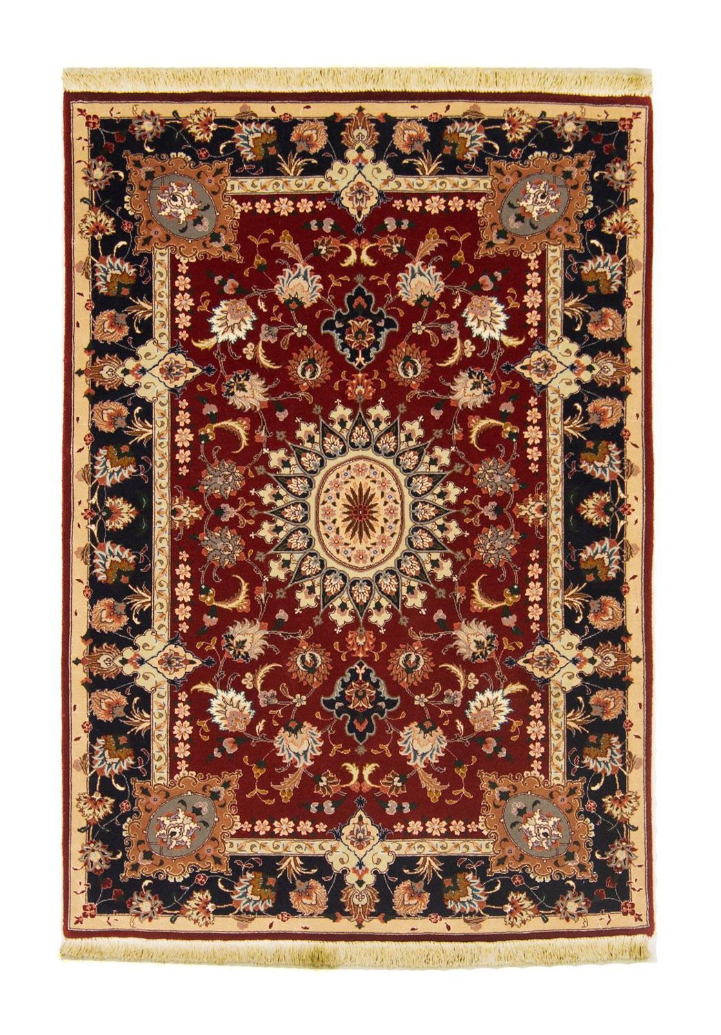 Alfombra Persa - Tabriz - Real - 148 x 102 cm - rojo