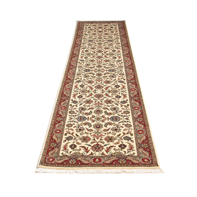 Alfombra de pasillo Alfombra Persa - Tabriz - Real - 297 x 73 cm - beige