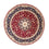 Alfombra Persa - Tabriz - Real redondo  - 250 x 250 cm - rojo oscuro