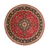 Tabriz - 50 Raj Alfombra 253x253cm - Alfombra persa - Redondo / Rojo Oscuro / 253 x 253 cm Redondo